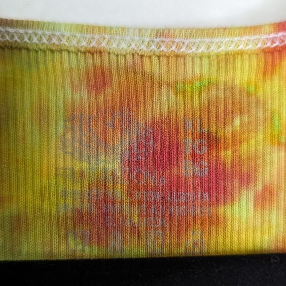 Sz XL OOAK ribbed tank ice dyed! - Picture 3 of 8